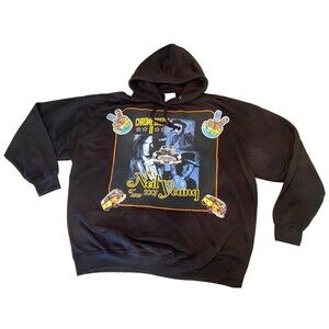 NEIL YOUNG Chrome Dream II Tour 2007 Adult 6XL HOODIE Sweatshirt Black Hippie